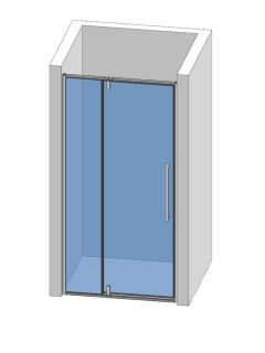 Душевая дверь AQUAme AQM7108-9 90см хром